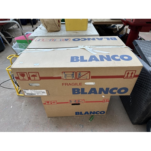 855 - Two boxed Blanco composite basins