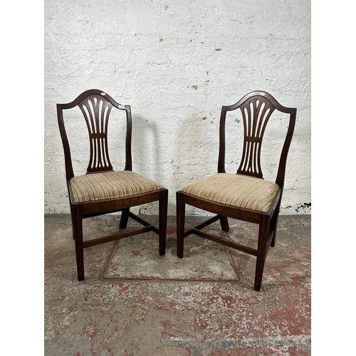 61 - A pair of 19th century mahogany dining chairs