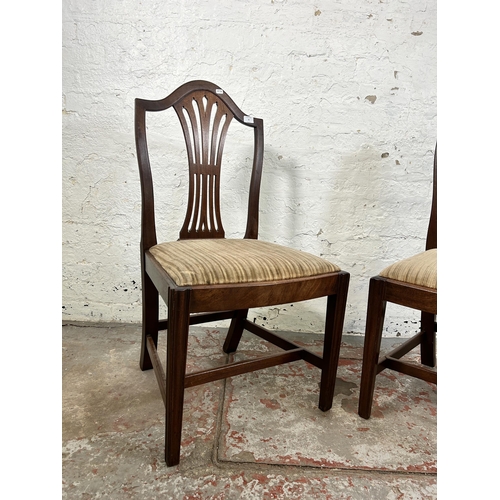 61 - A pair of 19th century mahogany dining chairs