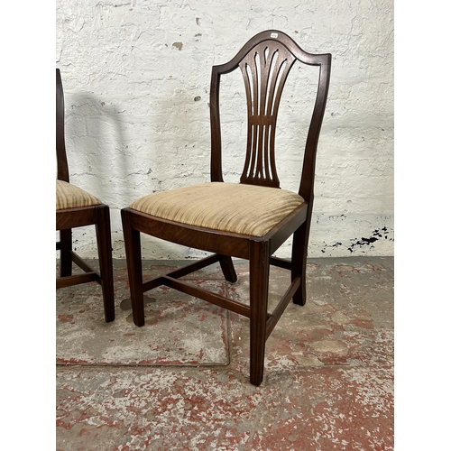 61 - A pair of 19th century mahogany dining chairs