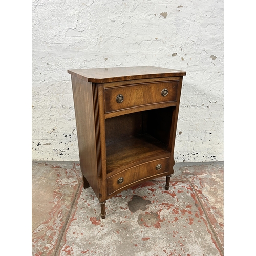 69 - A Bevan Funnell Ltd Reprodux mahogany bedside cabinet - approx. 72cm high x 51cm wide x 34cm deep