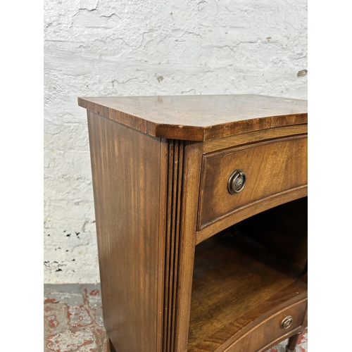 69 - A Bevan Funnell Ltd Reprodux mahogany bedside cabinet - approx. 72cm high x 51cm wide x 34cm deep