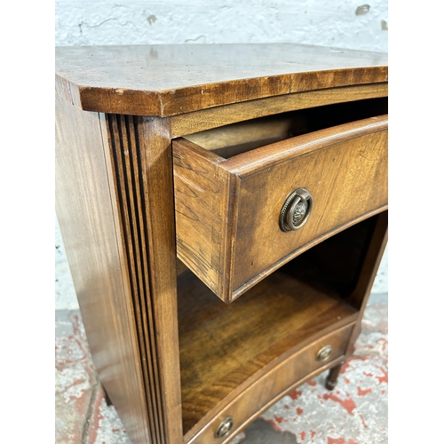 69 - A Bevan Funnell Ltd Reprodux mahogany bedside cabinet - approx. 72cm high x 51cm wide x 34cm deep