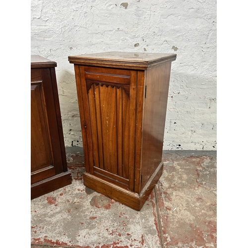 74 - Two Edwardian mahogany bedside cabinets to include Edwards & Sons Newcastle etc. - approx. 76cm high... 