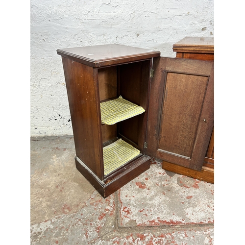 74 - Two Edwardian mahogany bedside cabinets to include Edwards & Sons Newcastle etc. - approx. 76cm high... 