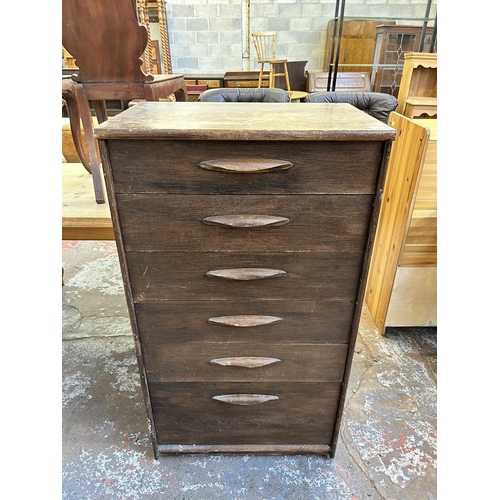 83 - A mid 20th century Austinsuite teak chest of drawers - approx. 115cm high x 64cm wide x 43cm deep