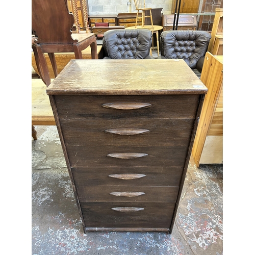 83 - A mid 20th century Austinsuite teak chest of drawers - approx. 115cm high x 64cm wide x 43cm deep