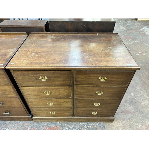 147 - A 19th century mahogany chest of drawers - approx. 92cm high x 103cm wide x 62cm deep