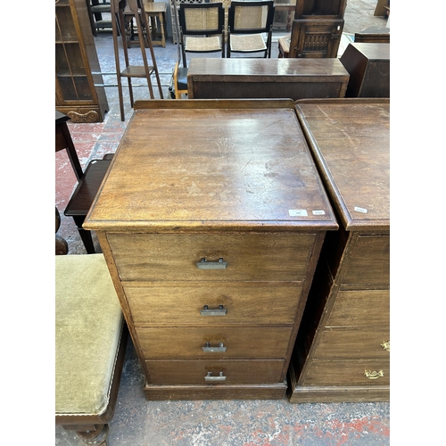 148 - A 19th century mahogany chest of drawers - approx. 93cm high x 53cm wide x 58cm deep