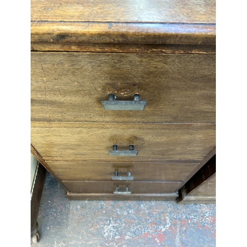 148 - A 19th century mahogany chest of drawers - approx. 93cm high x 53cm wide x 58cm deep