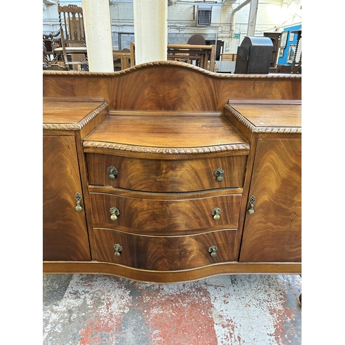 172 - A Georgian style mahogany sideboard on ball and claw supports - approx. 115cm high x 151cm wide x 51... 