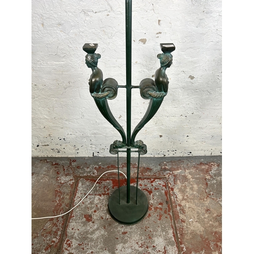 173 - An Italian Artedi metal and fiberglass figural standard lamp - approx. 154cm high