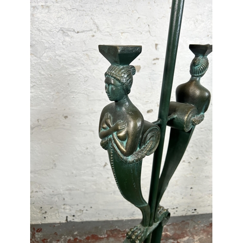 173 - An Italian Artedi metal and fiberglass figural standard lamp - approx. 154cm high