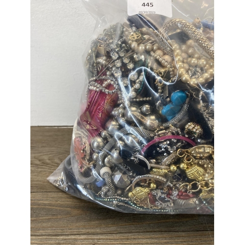 445 - Approx. 10kg of costume jewellery