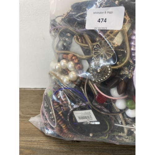 474 - Approx. 10kg of costume jewellery