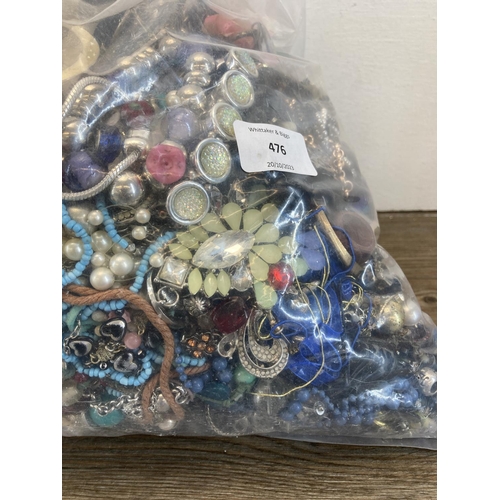 476 - Approx. 10kg of costume jewellery