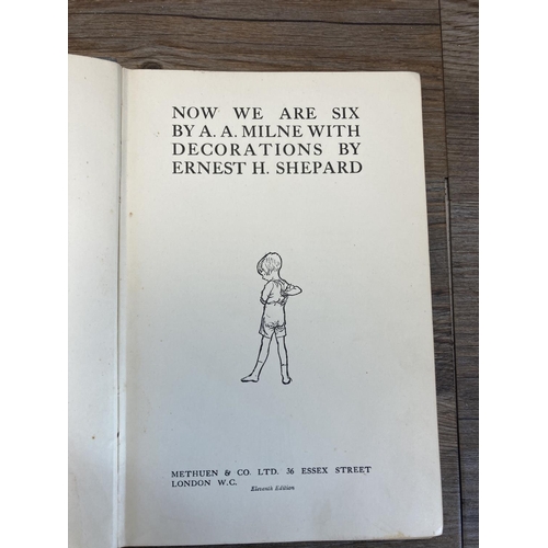 502 - Four A.A Milne books, The House At Pooh Corner 1937, Now We Are Six 1937, When We Were Very Young 19... 