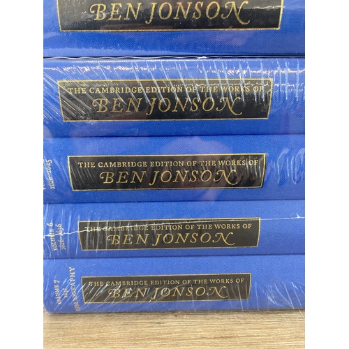 505 - A sealed complete set of The Cambridge Edition of the Works of Ben Jonson published in 2012