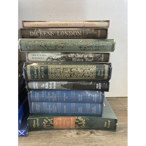 512 - A large collection of sealed Folio Society books to include The Wind In The Willows, Animal Farm, Gr... 