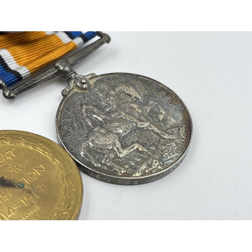 2358 - A British medal group comprising WWI war medal presented to 306227 Pte. G. Harrison Lan. Fus., WWI V... 