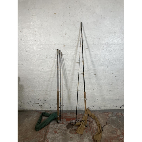 539 - Two vintage R. Sealey's fishing rods, one 'Match Winner' and one 'Tudor Queen'