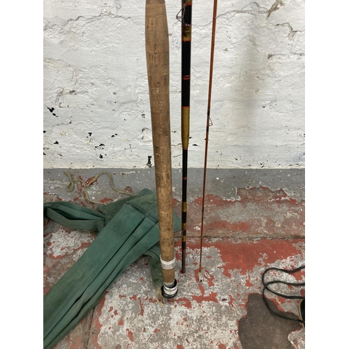 539 - Two vintage R. Sealey's fishing rods, one 'Match Winner' and one 'Tudor Queen'