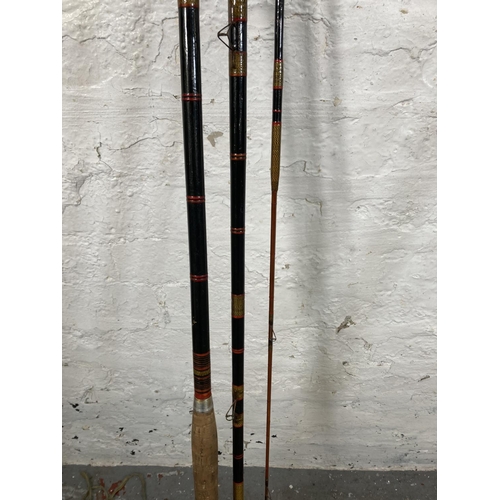 539 - Two vintage R. Sealey's fishing rods, one 'Match Winner' and one 'Tudor Queen'