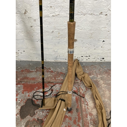 539 - Two vintage R. Sealey's fishing rods, one 'Match Winner' and one 'Tudor Queen'