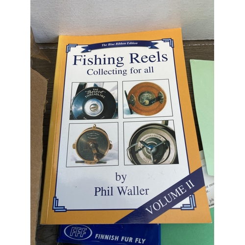 575 - A large collection of fishing accessories to include flies, fly tying equipment, lures etc.