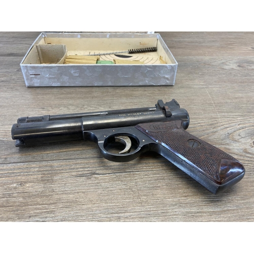 590 - A vintage boxed Webley & Scott Senior Model air pistol