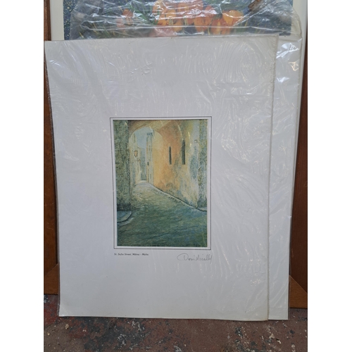 194 - A collection of framed prints to include Vincent Van Gogh, L. S. Lowry, K. W. Burton 