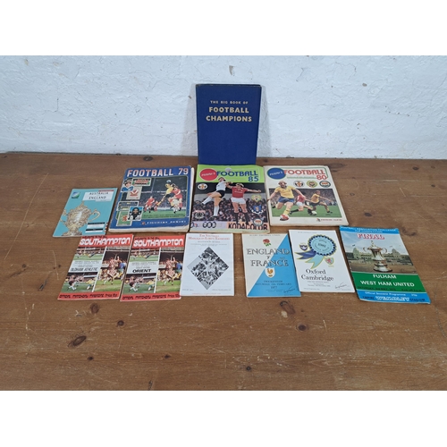 518 - A collection of football and rugby memorablia