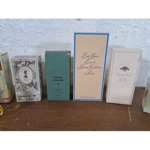 2388 - A collection of part used perfumes to include Guerlain, three Miss Dior eau de toilette, Estée Laude... 