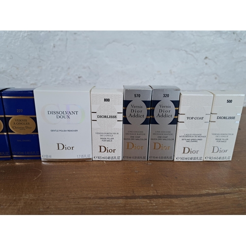 2391 - A collection of Christian Dior beauty products to include 14.5ml nail enamel, 14.5ml nail hardener, ... 