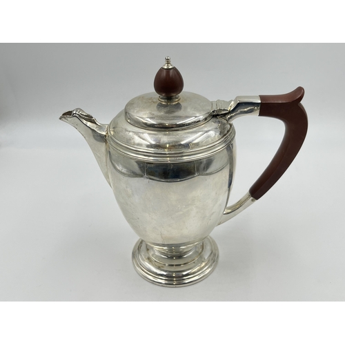 2223 - An Elizabeth II Mappin & Webb hallmarked Sheffield silver teapot, dated 1954 - approx. gross weight ... 