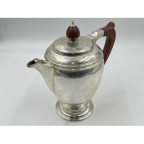 2223 - An Elizabeth II Mappin & Webb hallmarked Sheffield silver teapot, dated 1954 - approx. gross weight ... 