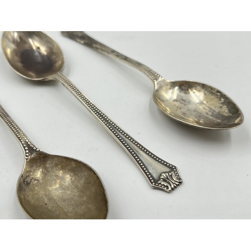 2229 - Four hallmarked sterling silver teaspoons - approx. gross weight 72g