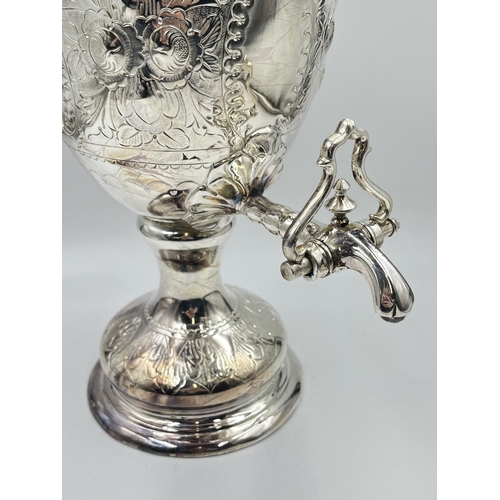 2243 - An R.R Sheffield EPBM samovar - approx. 45cm high