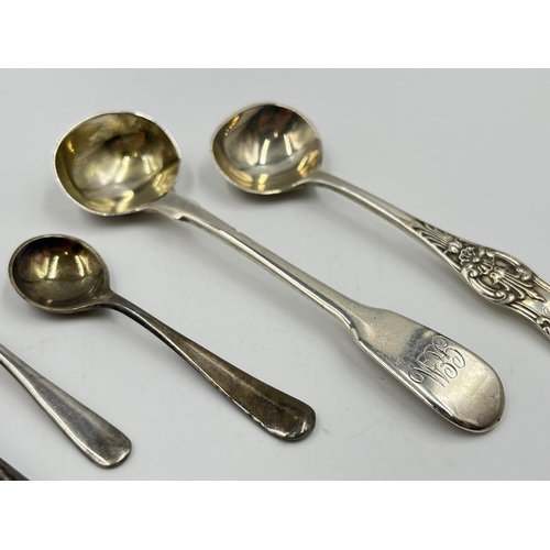 2247 - Eight hallmarked sterling silver condiment spoons - approx. gross weight 56g