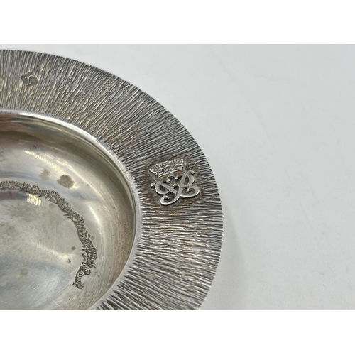 2249 - A 1972 S J Rose & Son hallmarked London silver bon bon dish - approx. gross weight 51g