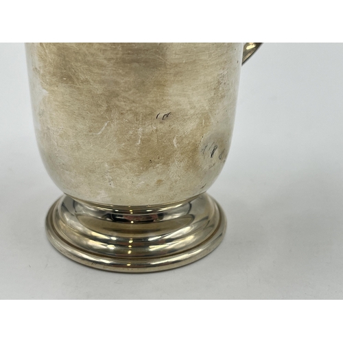 2253 - A Lawrence R. Watson & Co Ltd. hallmarked Sheffield silver cup - approx. gross weight 74g and 8cm hi... 