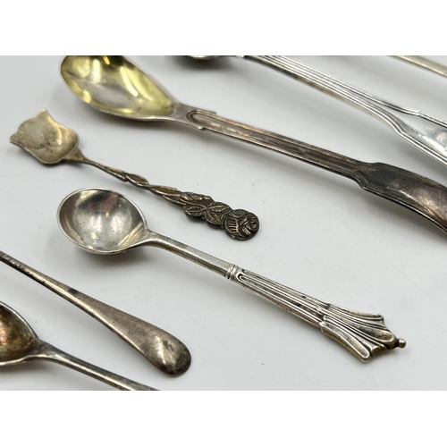 2260 - Nine sterling silver condiment spoons - approx. gross weight 68g