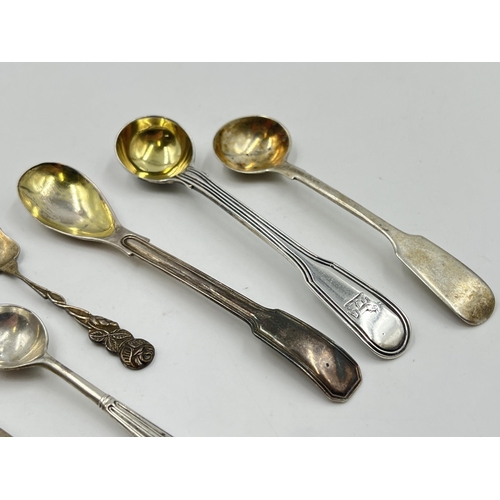 2260 - Nine sterling silver condiment spoons - approx. gross weight 68g