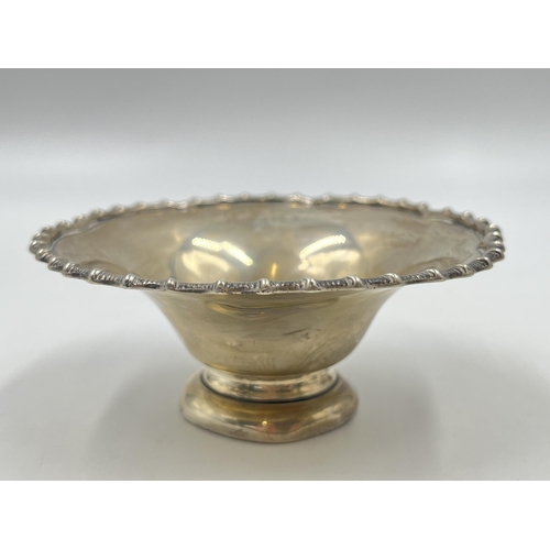 2269 - A 1921 Mappin & Webb hallmarked Sheffield silver bon bon dish - approx. gross weight 64g