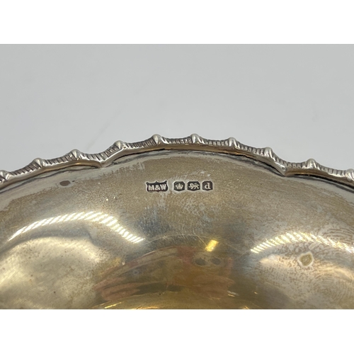 2269 - A 1921 Mappin & Webb hallmarked Sheffield silver bon bon dish - approx. gross weight 64g