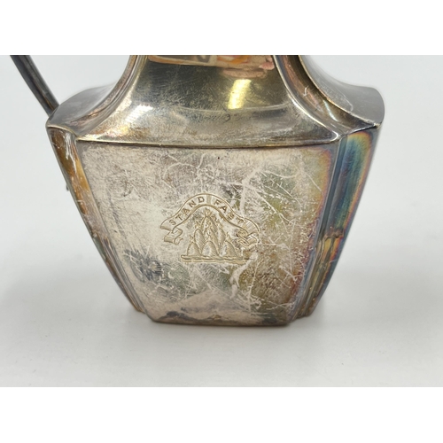 2287 - A Victorian William Hutton & Sons Ltd. hallmarked London silver cream jug, dated 1896 - approx. gros... 