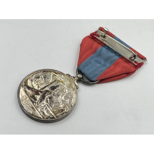 2357 - Two cased medals, one enamelled sterling silver North Staffs Colliery Owners Rescue Team and one Imp... 