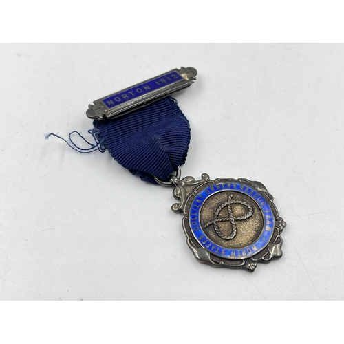 2357 - Two cased medals, one enamelled sterling silver North Staffs Colliery Owners Rescue Team and one Imp... 