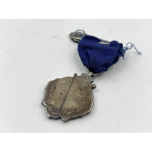 2357 - Two cased medals, one enamelled sterling silver North Staffs Colliery Owners Rescue Team and one Imp... 