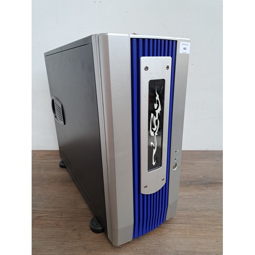 665 - A custom built desktop computer with Intel processor, WIN 500 watt power supply, graphics card, soun... 